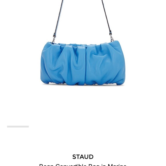 NWT Staud Bean Convertible bag marine blue $198 - Picture 7 of 12
